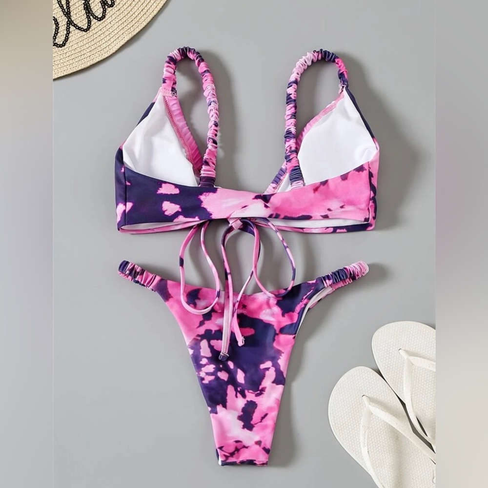 Pink pattern bikini - Picture 4 of 4
